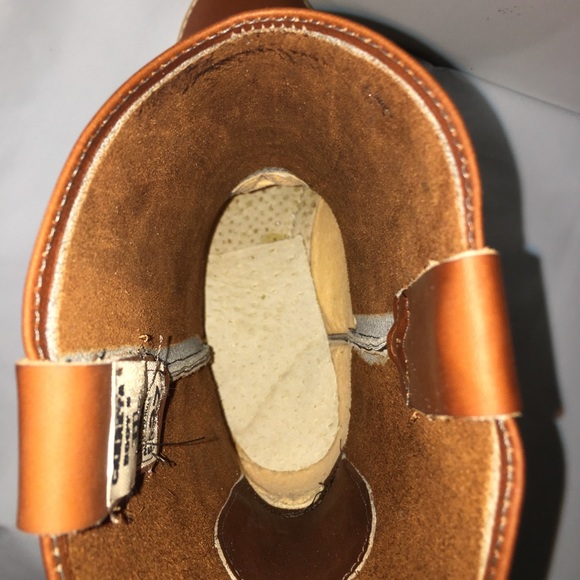 Men's Work STEEL TOE Boots Pull On Leather Brown Bota Trabajo Con Casquillo 410 - Picture 8 of 8